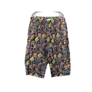 Womens Extra Shenanigans Pants SZ 2X Black Vacation Summer Logo
